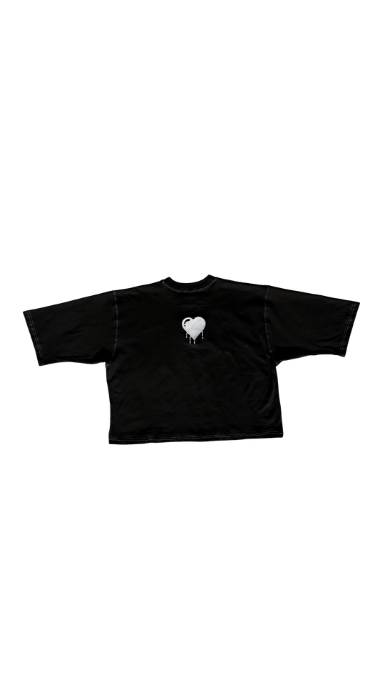 Remera Boxy Fit Negra - Drop 00