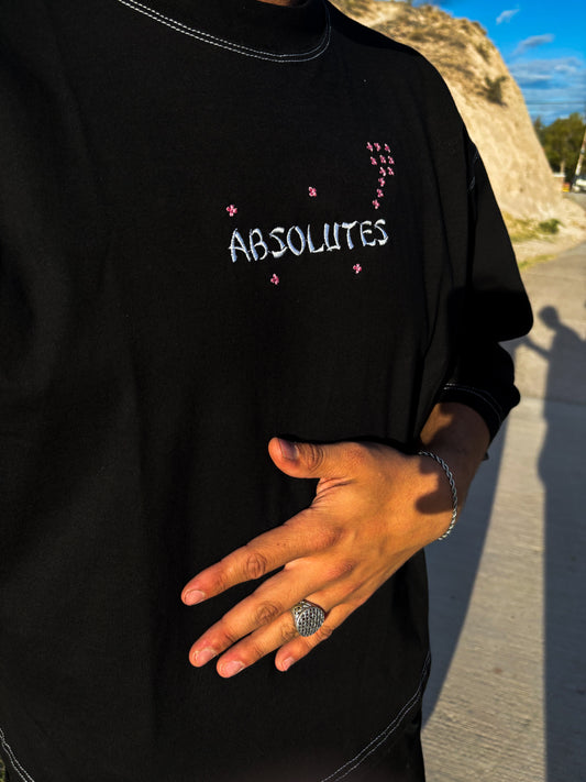 Remera Boxy fit Negra Cerezos - Drop 02