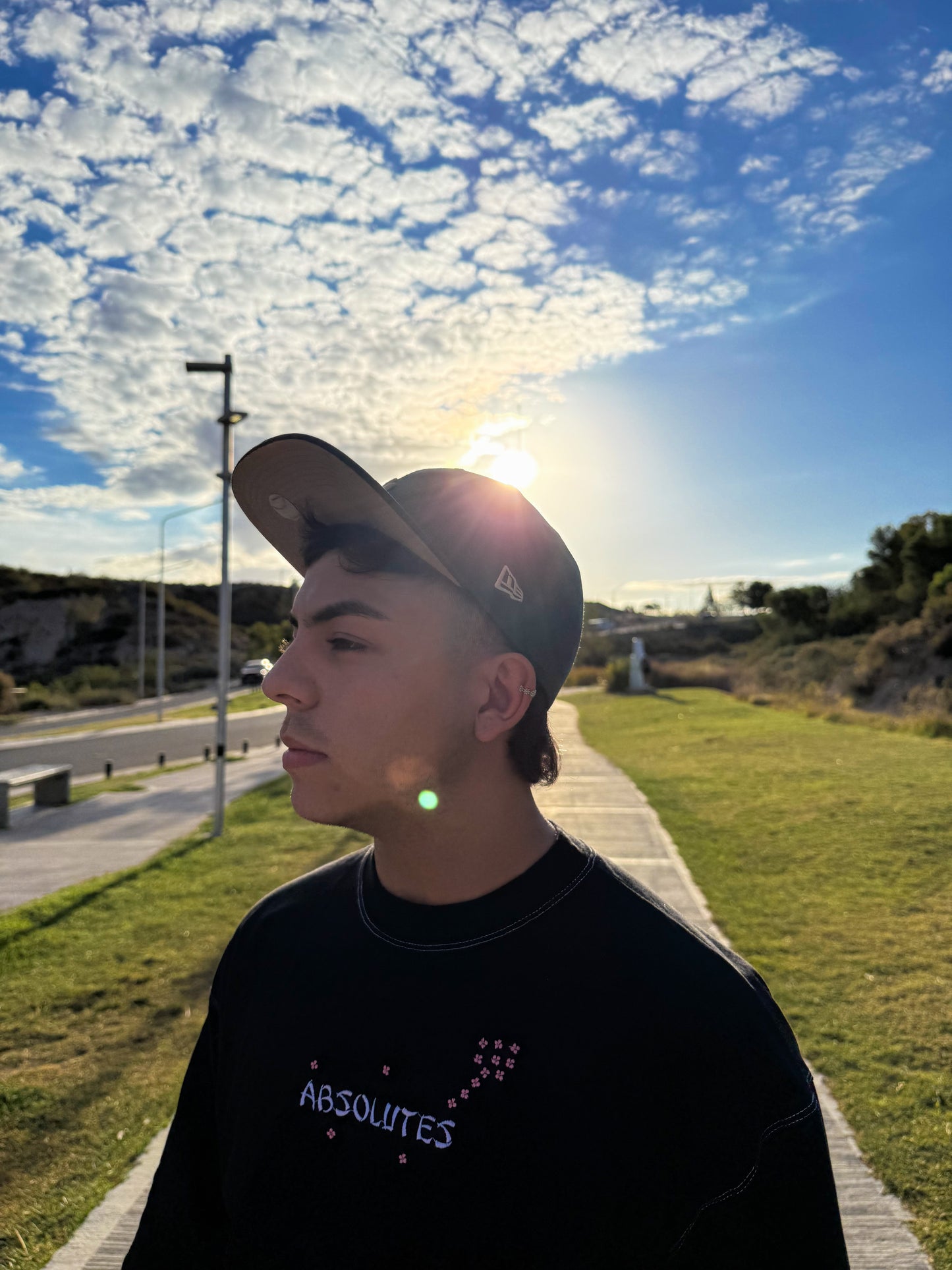 Remera Boxy fit Negra Cerezos - Drop 02